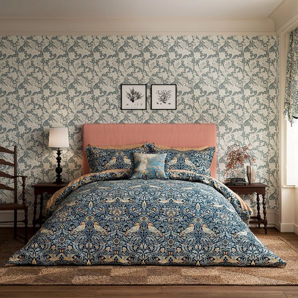 Bird Bedding - Webbs Blue